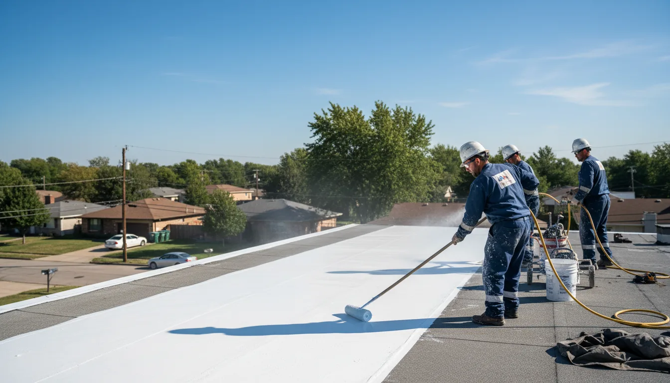 Commercial roof coating in Sarles, ND near me